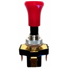 Pull switch with return + red illuminated knob 12V no bulb 55334