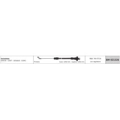 Cavo frizione con regolatore MTD rasaerba GES53E cavo 1450 mm guaina 1350 mm