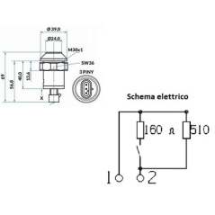 55634 - PNEUTRON blue push button switch, lifter symbol up ORIGINAL AMA | NewgardenParts.com