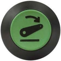 55643 - Green PNEUTRON push button switch, lifter down symbol, right side ORIGINAL AMA | NewgardenParts.com