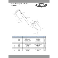 73196 - HANDLEBAR KNOB X 73161 ORIGINAL AMA | NewgardenParts.com