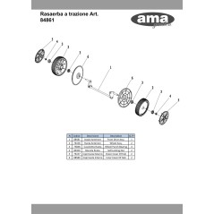 73848 - RODAMIENTO DE RUEDA AMA ORIGINAL PARA 75550/75560 | NewgardenParts.com
