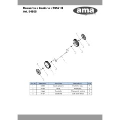 73848 - RODAMIENTO DE RUEDA AMA ORIGINAL PARA 75550/75560 | NewgardenParts.com