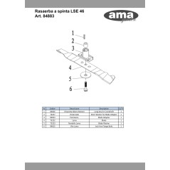84826 - CHIAVETTA ALBERO MOTORE (2013) ORIGINALE AMA | NewgardenParts.com
