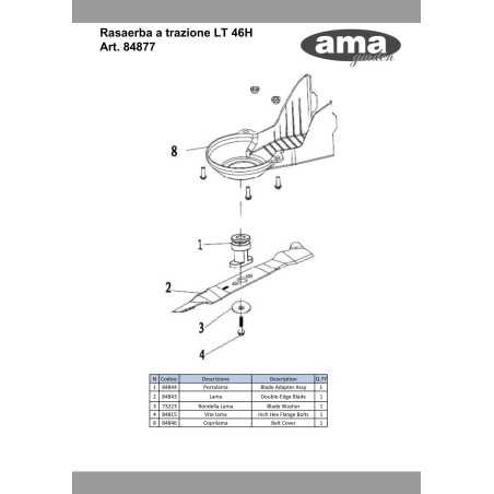 84846 - ORIGINAL AMA BELT COVER FOR LT46