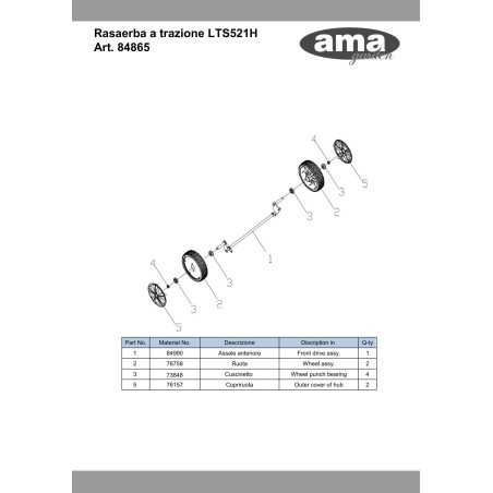 84990 - ORIGINAL AMA VORDERACHSE