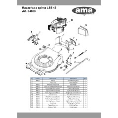 88604 - ORIGINAL AMA REAR AXLE FIXING LEFT SPRING