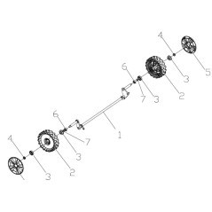 89885 - RUEDA DELANTERA ORIGINAL AMA DE 46 CM | NewgardenParts.com