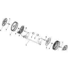 89888 - RUEDA COMPLETA PARA 89505/89550 ORIGINAL AMA | NewgardenParts.com