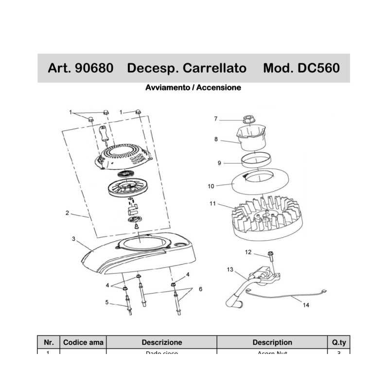90914 - STARTER CPL X 90680 ORIGINAL AMA