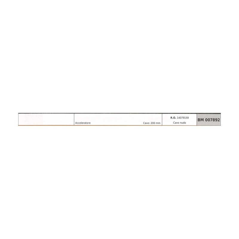 KOHLER throttle cable 200 mm cable 14079159