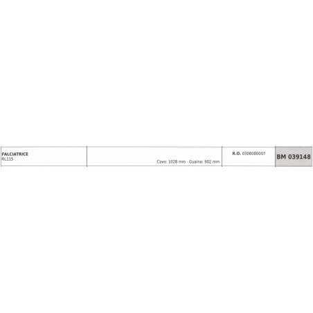REQUES ET LECOEUR RL115 mower cable 1028 mm sheathing 902 mm | NewgardenParts.com
