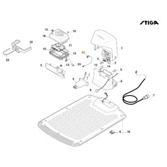 Cavo scheda gps robot rasaerba modelli A1000 A1500 ORIGINALE STIGA 122063047/0 | NewgardenParts.com