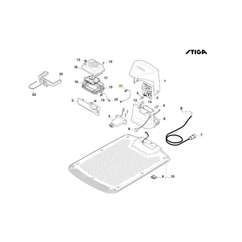 Cavo scheda gps robot rasaerba modelli A1000 A1500 ORIGINALE STIGA 122063047/0