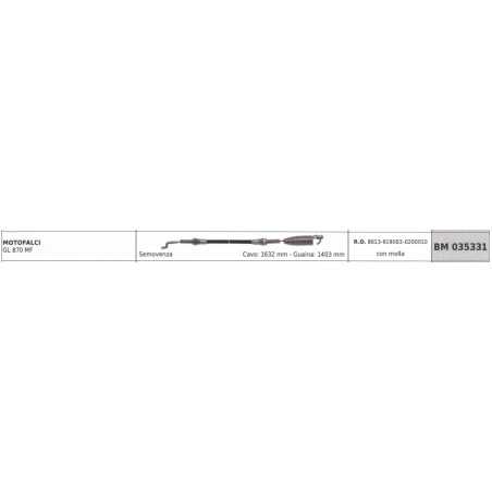 GREEN LINE motor cortacésped GL870MF cable 1632mm vaina 1403mm | NewgardenParts.com