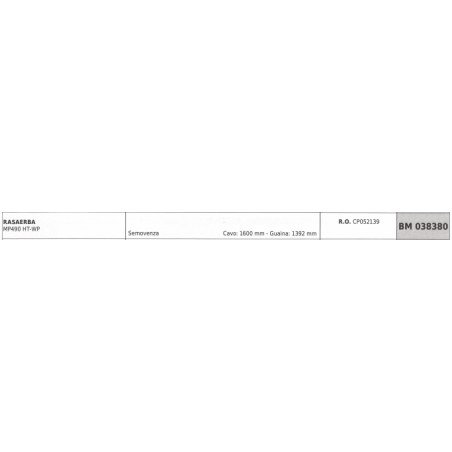 MAORI cortacésped MP490 HT-WP cable autopropulsado 1600mm funda 1392mm | NewgardenParts.com