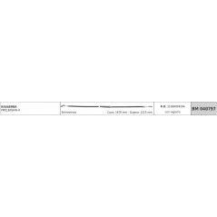 Cavo semovenza MOWOX rasaerba PM5160SHW-H cavo 1470mm guaina 1215mm con registro | NewgardenParts.com