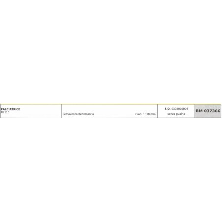 REQUES ET LECOEUR RL115 reverse drive mower cable 1310mm cable | NewgardenParts.com