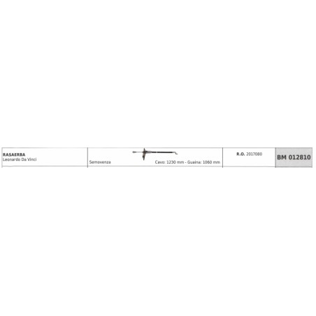 SANDRIGARDEN cable autopropulsado cortacésped LEONARDO DA VINCI cable 1230mm vaina 1060mm | NewgardenParts.com