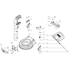 TRX-0133 - SOPORTE ORIGINAL DEL DEFLECTOR TRASERO AMA | NewgardenParts.com