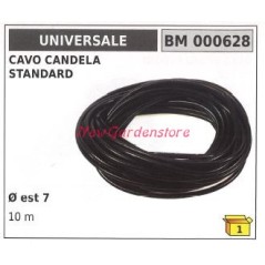 Cavo standard Attacco candela pipetta cappuccio UNIVERSALE 000628 7 mm 10 metri | NewgardenParts.com