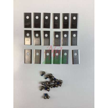 Kit 18 lame e viti robot tagliaerba ORIGINALE DCK Serie KDRM KDRM-SK-3775 | NewgardenParts.com
