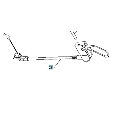CABLE DE DIRECTION 532425799 ORIGINAL HUSQVARNA | NewgardenParts.com