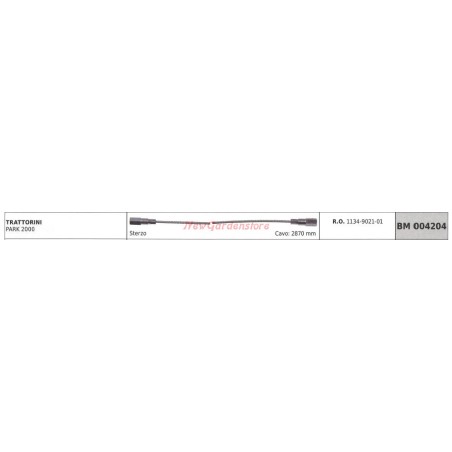 Cable de dirección GGP para tractor de césped PARK 2000 004204 | NewgardenParts.com