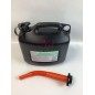 Bidon d'essence en plastique HUSQVARNA de 5 litres avec bec verseur flexible