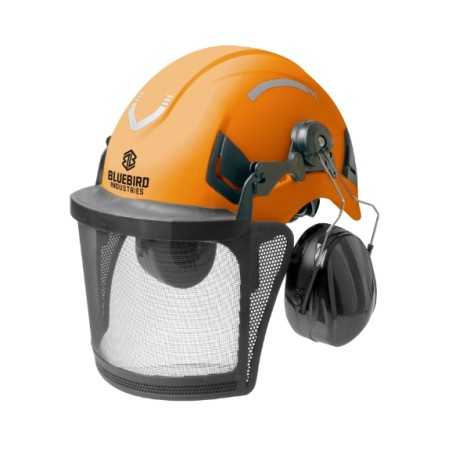BLUEBIRD Profi-Helm mit Visier und Kopfhörern, Nylon-Mesh, 25 dB | NewgardenParts.com