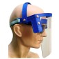 EN166 flip-up co-polyester protective visor with adjustable upper strap