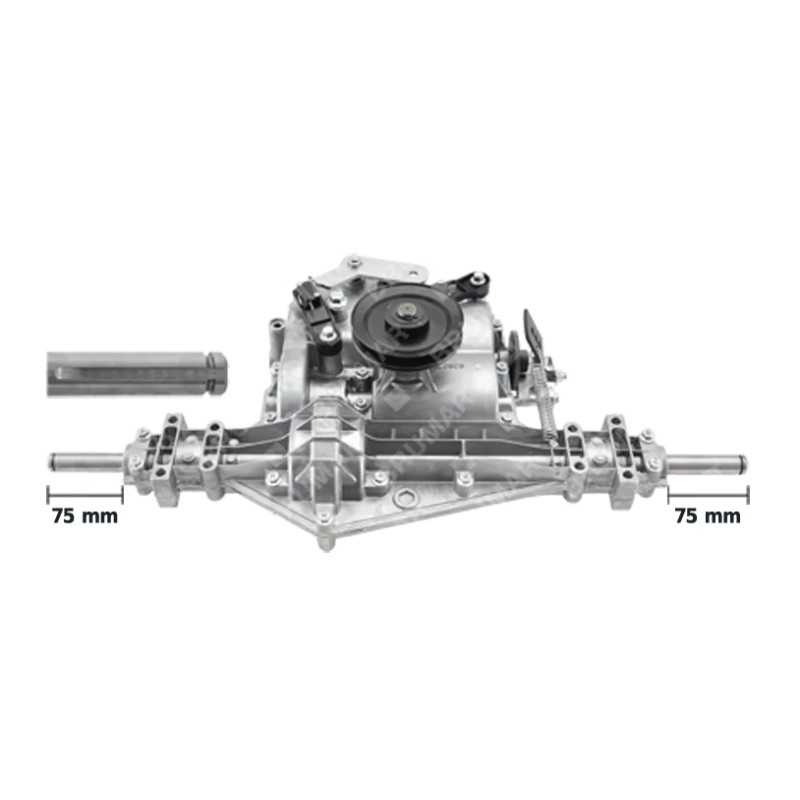 Complete traction gearbox for MAORI Rider MP824M 034905 lawn tractor