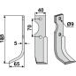 Lama zappa motocoltivatore motozappa fresa 350-613 350-612 FORT 185mm dx sx