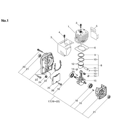 ORIGINAL ECHO CRANKSHAFT ECRA011000140 | NewgardenParts.com