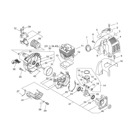 ORIGINAL ECHO CRANKSHAFT ECRA011000434 | NewgardenParts.com
