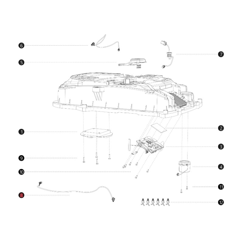 Cavo trasmissione antenna GNSS ORIGINALE BLUEBIRD robot i108E AB12.02.00.0144