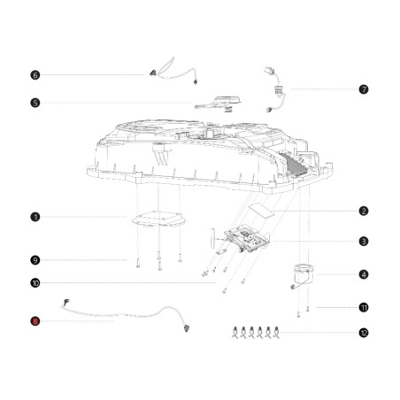 Cavo trasmissione antenna GNSS ORIGINALE BLUEBIRD robot i108E AB12.02.00.0144 | NewgardenParts.com