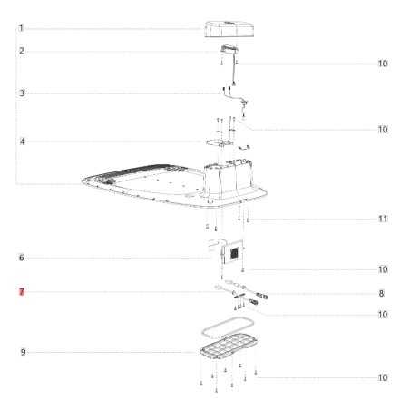 Cavo trasmissione geo-radiocalizzazione ORIGINALE BLUEBIRD robot AB12.01.00.0226 | NewgardenParts.com