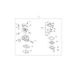 ORIGINAL ECHO WYK-226A CARBURETOR ECRA021001172 | NewgardenParts.com