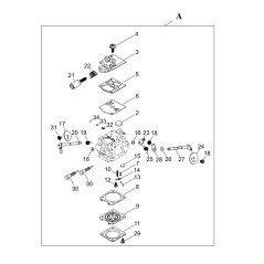 ORIGINAL ECHO KOMPLETTER VERGASER ECRA021004001