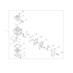 ORIGINAL ECHO CARBURETOR FOR PB2520/EB252 ECRA021004700 | NewgardenParts.com
