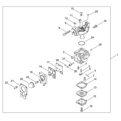 ORIGINAL ECHO VERGASER FÜR HT320S/HCS2810ES ECRA021004900