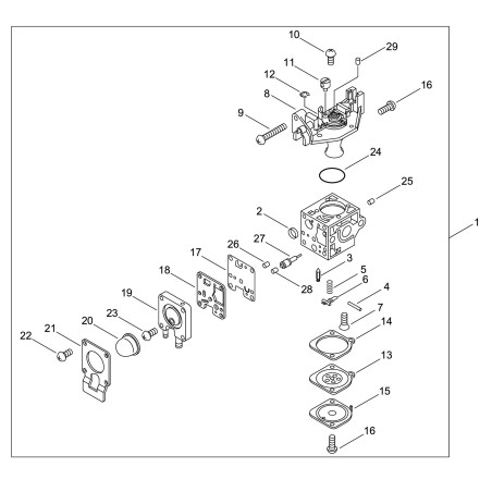 ORIGINAL ECHO CARBURETOR FOR HT320S/HCS2810ES ECRA021004900 | NewgardenParts.com