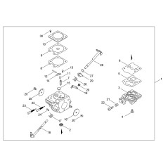 CARBURETOR COMPL. FOR CS3510ES ECRA021005280 ORIGINAL ECHO | NewgardenParts.com