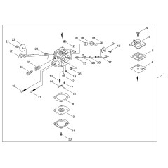 CARBURETOR FOR CS-4310SX/431SX ECRA021005350 ORIGINAL ECHO | NewgardenParts.com