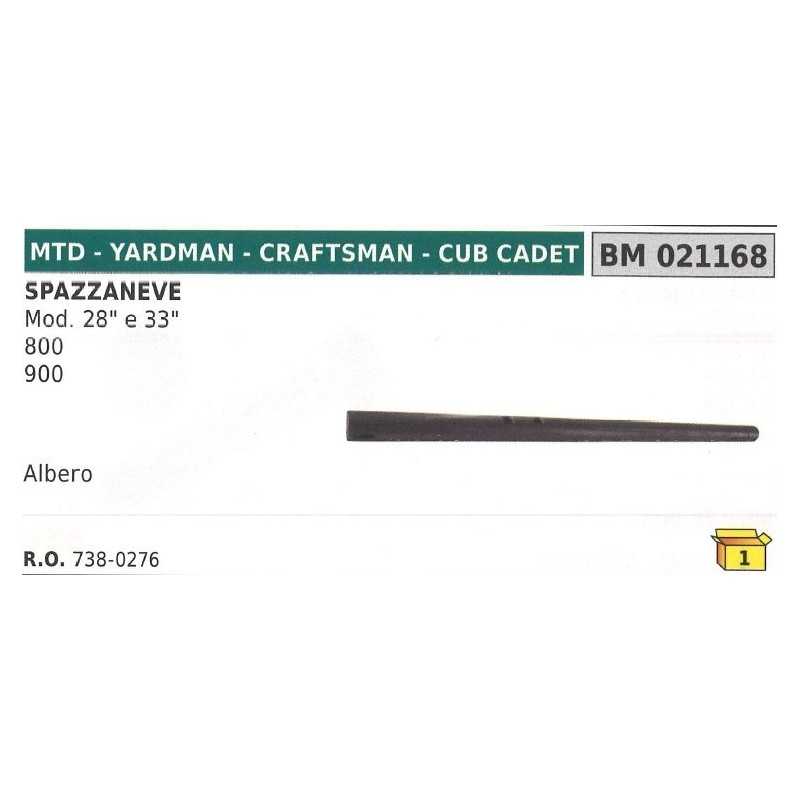 Arbre de chasse-neige MTD - YARDMAN - CUB CADET 800 - 900 mod. 28" - 33" - 738-0276