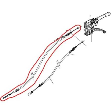 Câble de transmission pour motoculteur ORIGINAL EMAK modèles BRIK1S 68310113R | NewgardenParts.com