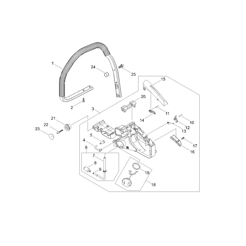 TAPPO MISCELA ECRA033000370 ORIGINALE ECHO