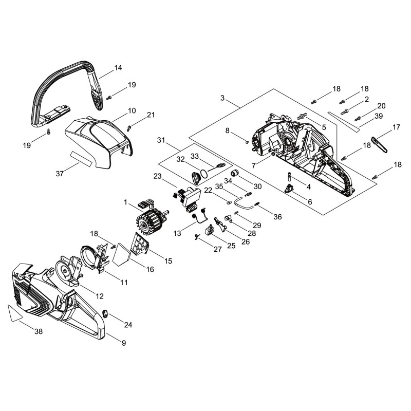 ORIGINAL ECHO ELECTRONIC BOARD ECRA047000391
