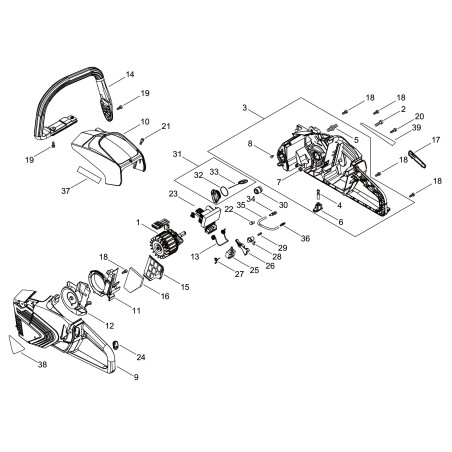 PLACA ELECTRÓNICA ORIGINAL ECHO ECRA047000391 | NewgardenParts.com